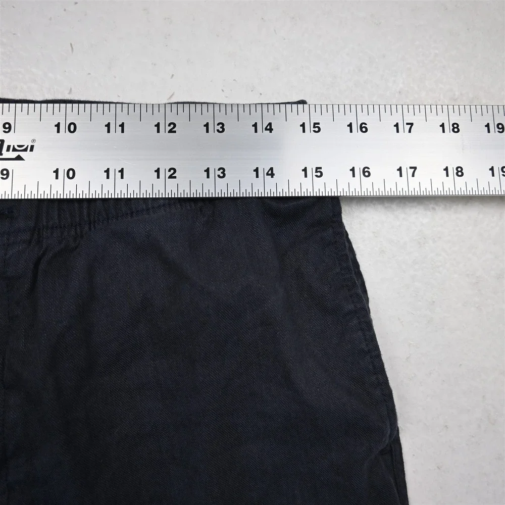 Banana Republic 32x30 Navy Blue Linen 418962 Traveler Tapered Drawstring Pants
